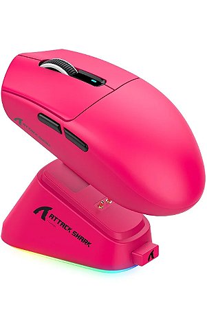 Mouse Gamer Attack Shark G3 Pro Wireless/Bluetooth, Rosa