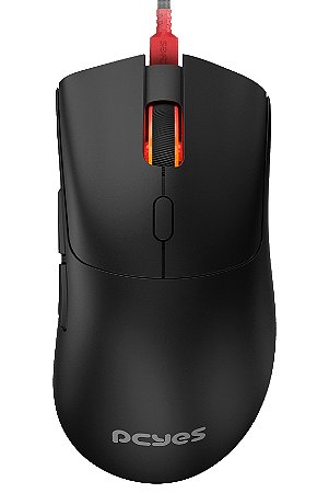 Mouse Gamer PCYes Hydrus Black Vulcan, 6 Botões, 12400DPI