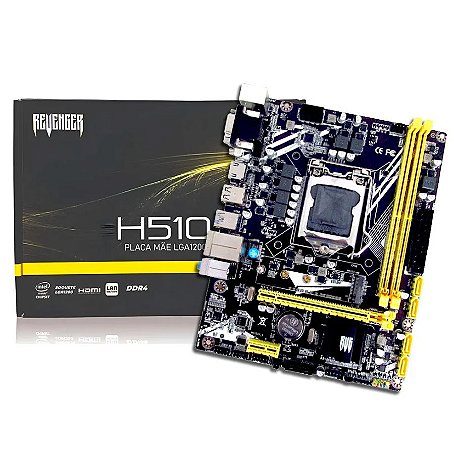 Placa Mãe Revenger H510, LGA 1200, DDR4