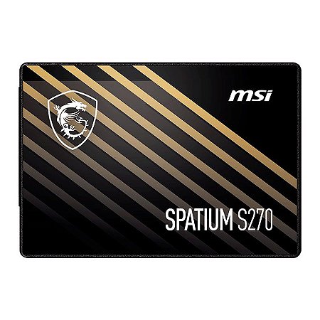 SSD MSI Spatium S270 480GB, SATA, Leitura 500MB/s, Gravação 400MB/s