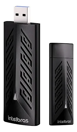 Adaptador Wireless USB Intelbras A1800X, WiFi 6, 2.4 GHz 574 Mbps, 5 GHz 1201 Mbps