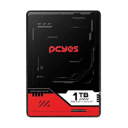 SSD Pcyes PY1024 1TB Sata Iii 2,5" Leitura 550Mb Gravação 500Mb/S - Ssd25Py1024