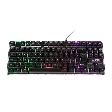 Teclado Gamer Veyra, TKL, RWB, Switch Red, Preto