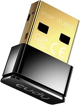 Adaptador Wireless USB Cudy AC650 Wi-Fi 5G (Até 433Mbps) e 2.4G (até 200Mbps)