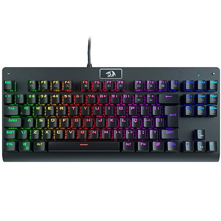 Teclado Gamer Mecânico Redragon Dark Avenger, Brown, RGB, ABNT2