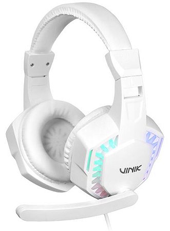 Headset Gamer Vinik Guardian Rgb Branco