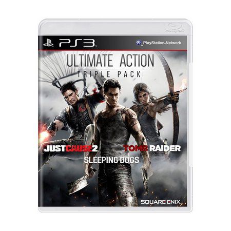 Ultimate Action Triple Pk (Just Cause 2/Tomb Raider/Sleeping Dogs), Square  Enix, PlayStation 3, 662248916200 