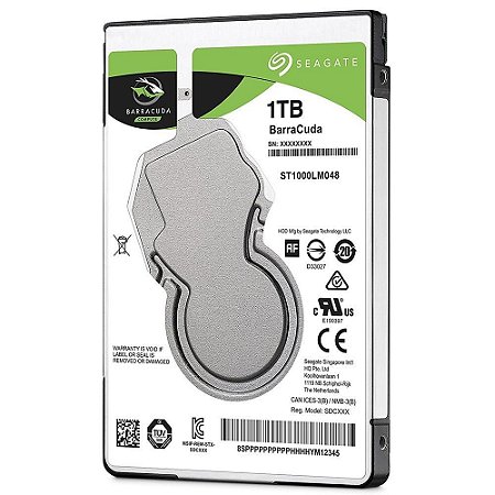 HD Seagate BarraCuda, 1TB, 2.5", Notebook, SATA, ST1000LM048