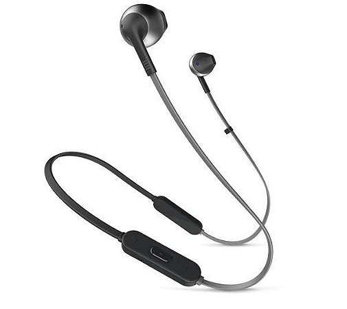 Fone de Ouvido Intra Auricular Bluetooth JBL Tune 205BT, Com Microfone, Preto