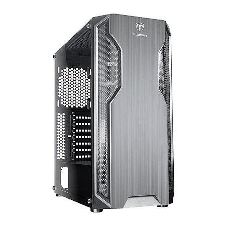 Gabinete T-Dagger Vayne, Mid Tower, Lateral de Vidro Temperado, Preto