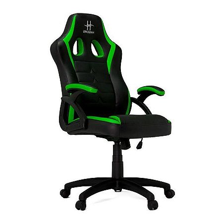 Cadeira Gamer HHGears SM-115, Preto/Verde