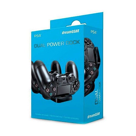 Carregador DreamGEAR para 2 Controles Dual Power Dock - PS4