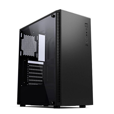 Gabinete Pixxo CGT31B, Mid Tower, Lateral de Acrílico, Preto