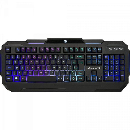 Teclado Gamer Fortrek Pro K1, RGB, ABNT2