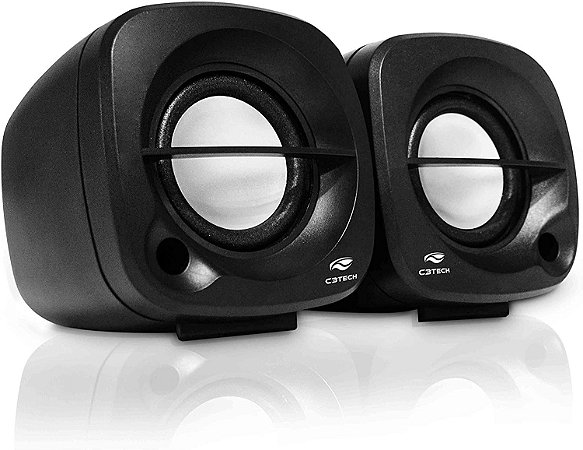 Caixa de Som C3 Tech Speaker 2.0 SP-303, 3W RMS, Preta