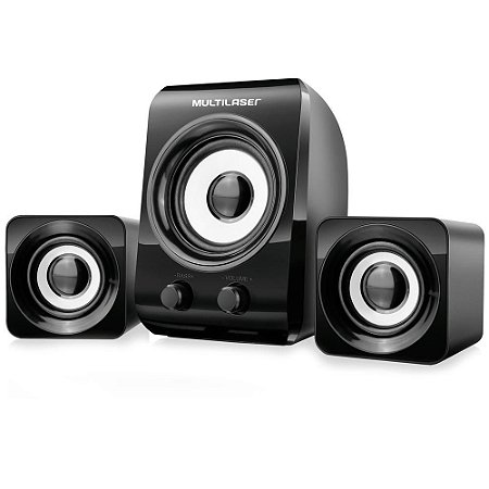 Caixa de Som Multilaser SP172, 14W RMS, Preta