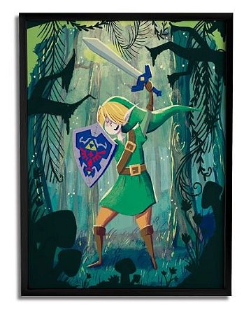 Quadro Decorativo Zelda - 33 X 23 cm