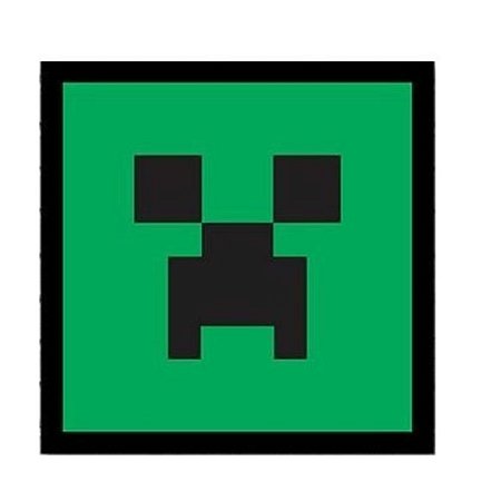 Placa Decorativa Creeper, PD23, 18 X 18 cm
