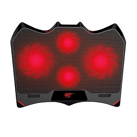 Base para Notebook Havit Gamenote HV-F2081, Com 4 Fans, LED Vermelho