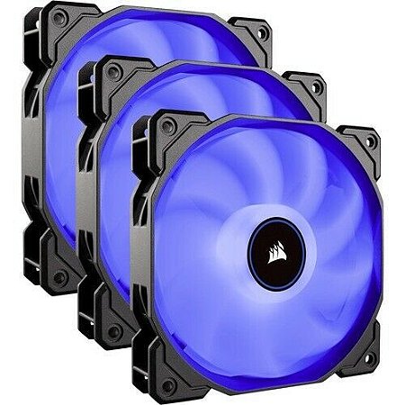 Kit Cooler Corsair AF120, 3 unidades, LED Azul, 120mm
