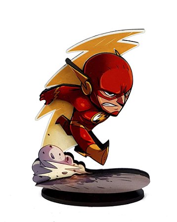Miniatura 2.5D em MDF - DC Comics - The Flash - 12cm