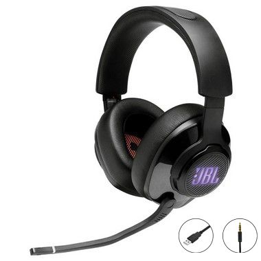 Headset Gamer JBL Quantum 400, RGB, Preto
