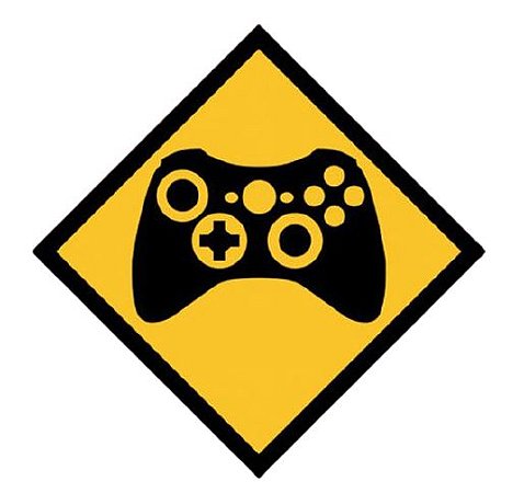 Placa Decorativa Controle Xbox, PD34, 25 X 25 cm