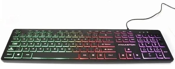 Teclado Gamer H'Maston AK-200, Com LED, ABNT2