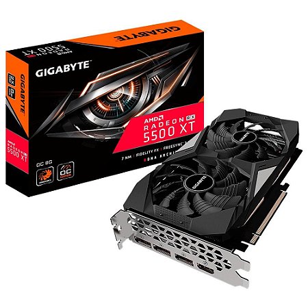 Placa de Vídeo Gigabyte AMD Radeon RX 5500 XT 8GB GDDR6