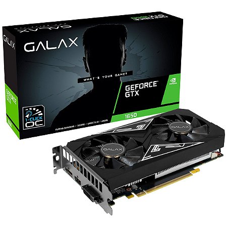 Placa de Vídeo Galax Nvidia Geforce GTX 1650 Ex Plus 4GB GDDR6
