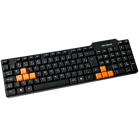 Teclado Gamer Mymax Standard USB ABNT II – Preto