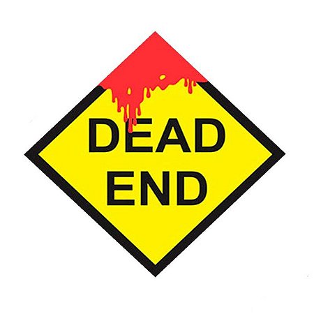 Placa Decorativa Dead End, PD38, 20 X 20 cm