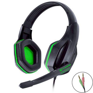 Headset Gamer Vinik Ogma Preto e Verde