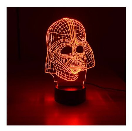 Luminária de Led RGB Capacete Darth Vader LM11