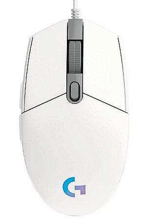 Mouse Gamer Logitech G203 RGB Lightsync Branco 8000DPI