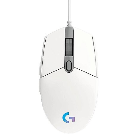 Mouse Gamer Logitech G203 RGB Lightsync Branco 8000DPI