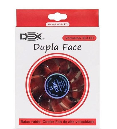 Cooler Dex Vermelho DX-12d dupla face, 120mm