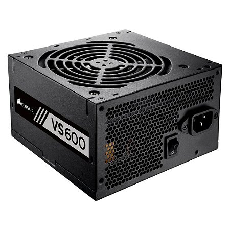 Fonte Corsair VS600 600W, 80 Plus White, CP-9020224-BR