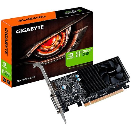 Placa de Vídeo Gigabyte Nvidia Geforce GT 1030 Low Profile 2GB GDDR5