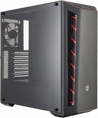Gabinete Cooler Master MB511 Vermelho MB510L, Mid Tower, Com 1 Fan, Lateral de Acrílico