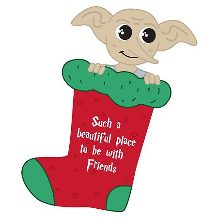 Placa Decorativa Dobby natalino,  PD46,  24 X 19 cm