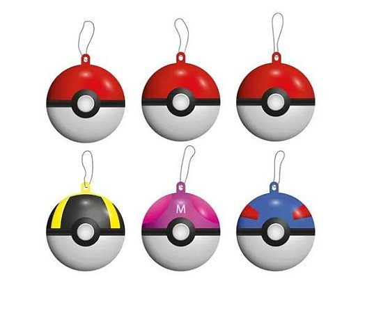 Enfeites de Árvore de Natal Pokebolas PD56