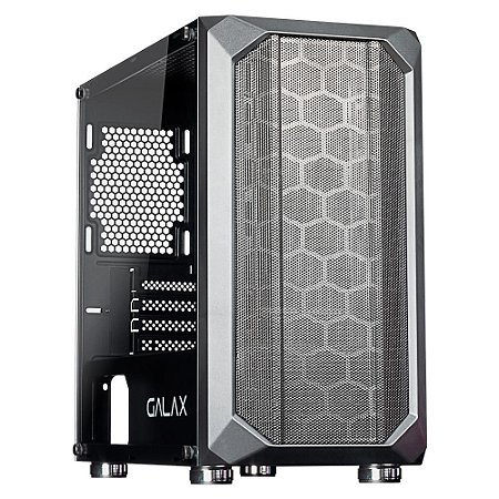 Gabinete Gamer Galax Nebulosa Preto, Mid Tower, Lateral em Vidro Temperado