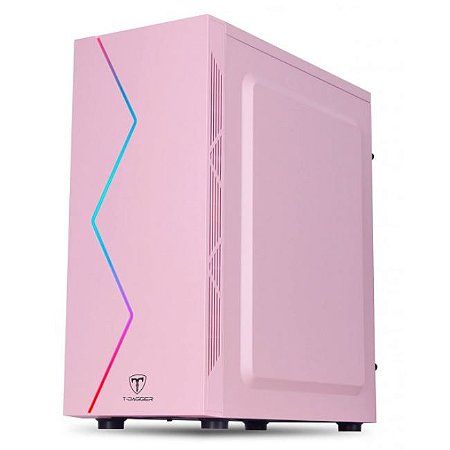 Gabinete Gamer T-Dagger P03P, RGB, Rosa