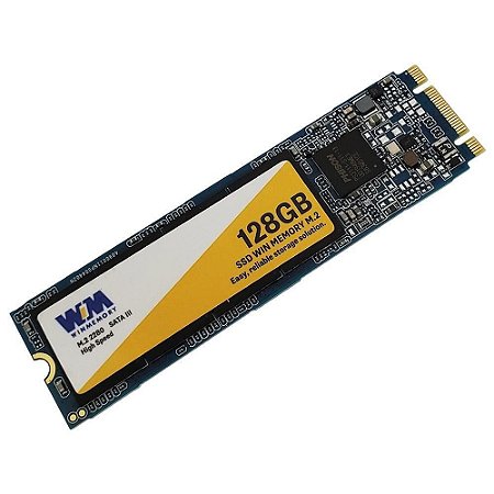 SSD Win Memory M.2 2280 128GB, SATA III, Leitura 550MB/s, Gravação 500MB/s