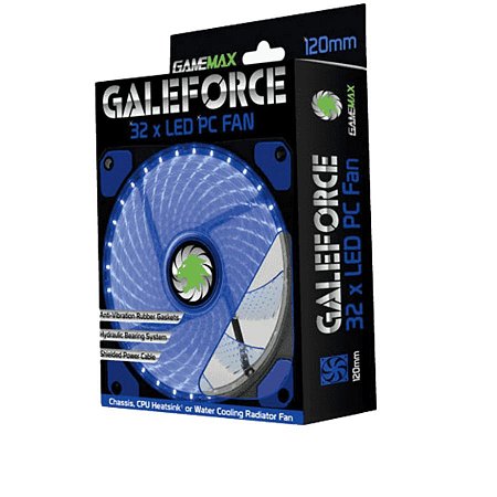Cooler Gamemax Galeforce Led Azul, 120mm