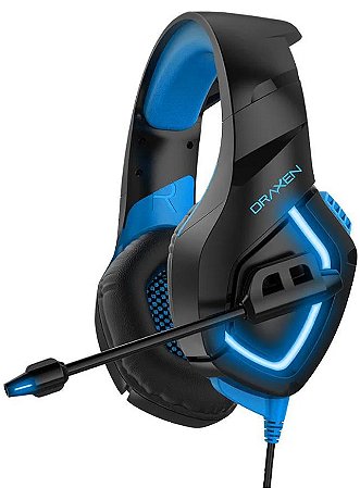 Headset Gamer Draxen DN100 LED Azul