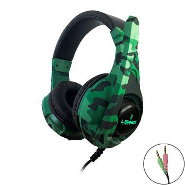 Headset Gamer Lehmox Camuflado GT-F15