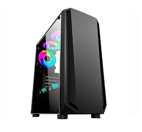 Gabinete Kmex Pantera 1 CG10RK, Mid Tower, Preto