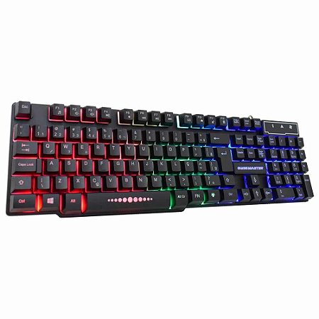 Teclado Gamer K-mex KM52, LED, ABNT2